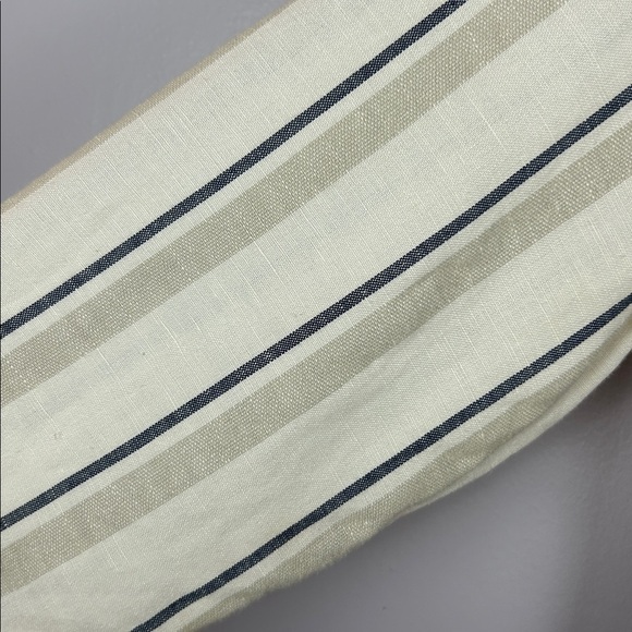 Rails Rowen Linen Blend Utility Practical Button Front Stripe Jacket Small Cream - Picture 7 of 14